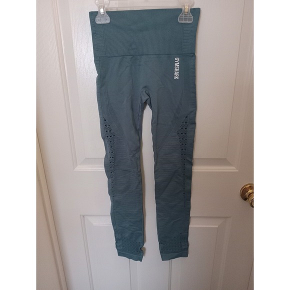Gymshark Pants - Gymshark Energy Seamless Leggings Blue‎ Size XSmall Activewear Fitness Cutouts